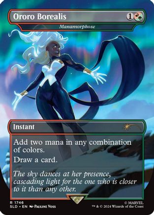 Image of Ororo Borealis - Manamorphose (Rainbow Foil) (SLD-1746) - Secret Lair Drop Foil