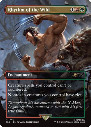 Image of Rhythm of the Wild (Rainbow Foil) (SLD-1740) - Secret Lair Drop Foil