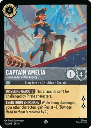 Image of Captain Amelia - Commander of the Legacy (192/204) - Azurite Sea