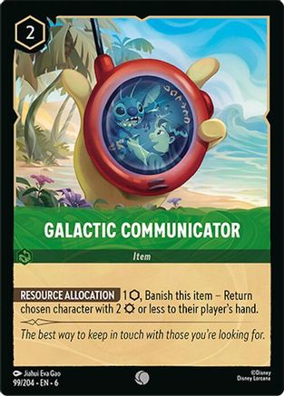 Image of Galactic Communicator (99/204) - Azurite Sea Cold Foil