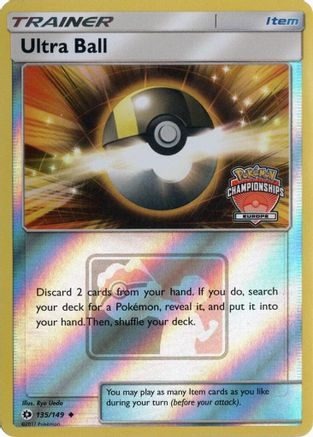 Image of Ultra Ball (Europe Championships) 135/149  - Reverse Holofoil League & Championship Cards - Promo