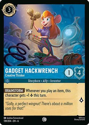 Image of Gadget Hackwrench - Creative Thinker (139/204) - Azurite Sea