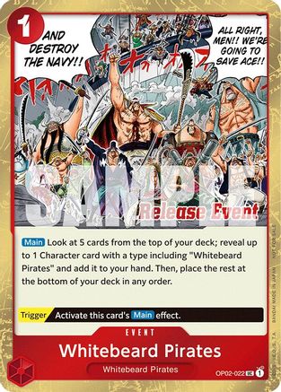 Image of Whitebeard Pirates (ST15 - ST20 Release Event Winner Pack) (OP02-022) - One Piece Promotion Cards Foil