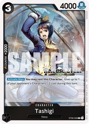 Image of Tashigi (ST15 - ST20 Release Event Winner Pack) (ST06-006) - One Piece Promotion Cards Foil