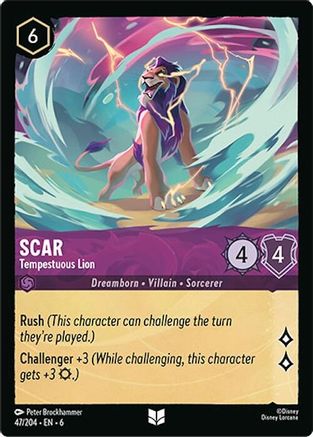 Image of Scar - Tempestuous Lion (47/204) - Azurite Sea Cold Foil