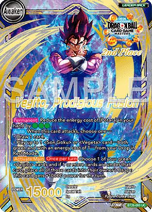 Image of Son Goku & Vegeta // Vegito, Prodigious Fusion (2nd Place) (BT26-060) - Tournament Promotion Cards Foil