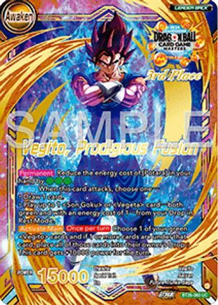 Image of Son Goku & Vegeta // Vegito, Prodigious Fusion (3rd Place) (BT26-060) - Tournament Promotion Cards Foil