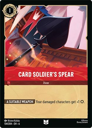 Image of Card Soldier's Spear (134/204) - Azurite Sea