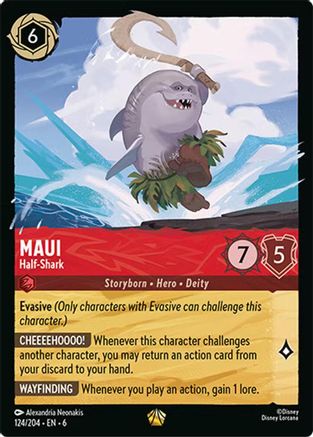 Image of Maui - Half-Shark (124/204) - Azurite Sea Cold Foil