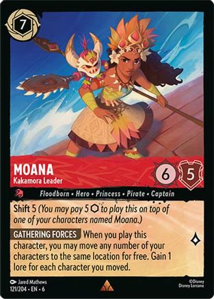 Image of Moana - Kakamora Leader (121/204) - Azurite Sea Cold Foil