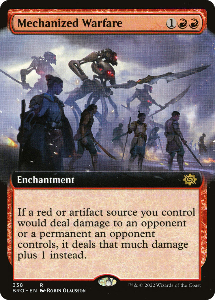 Image of Mechanized Warfare (Extended Art) (BRO-338) - The Brothers' War: (Extended Art) Foil