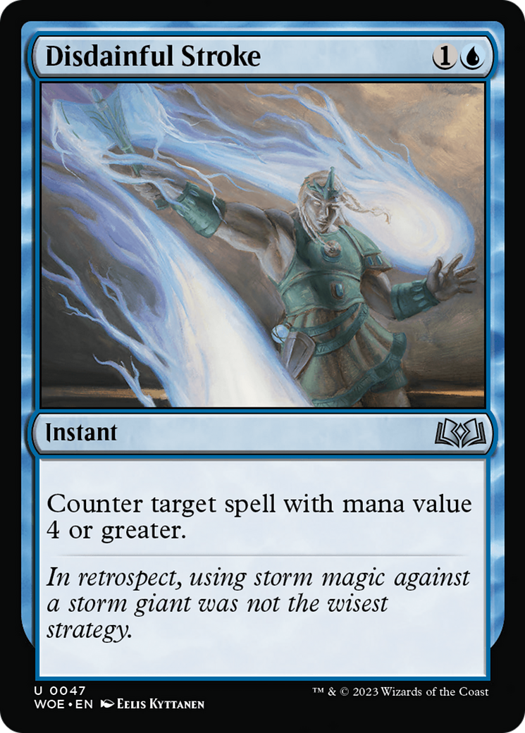Image of Disdainful Stroke (WOE-047) - Wilds of Eldraine