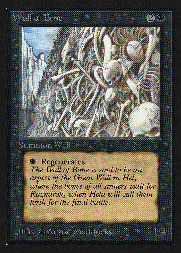 Image of Wall of Bone (CE) (CED-) - Collectors' Edition