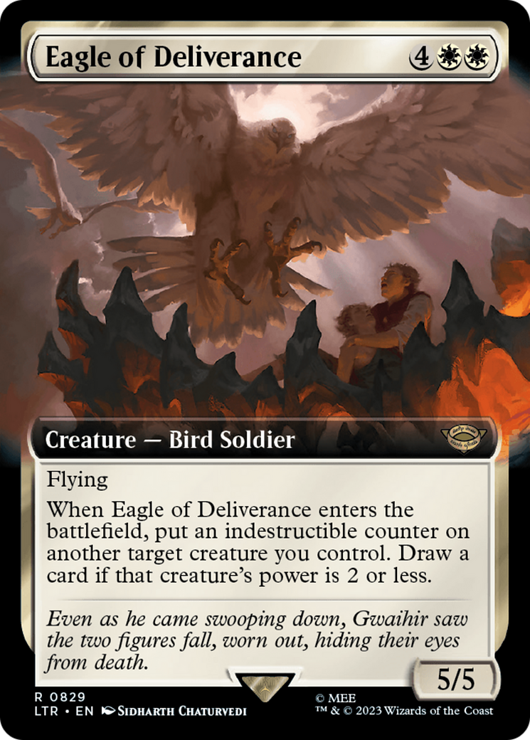 Image of Eagle of Deliverance (Extended Art) (LTR-829) - The Lord of the Rings: Tales of Middle-earth: (Extended Art)