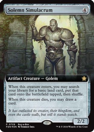 Image of Solemn Simulacrum (Extended Art) (BABP-729) - Buy-A-Box Promos Foil