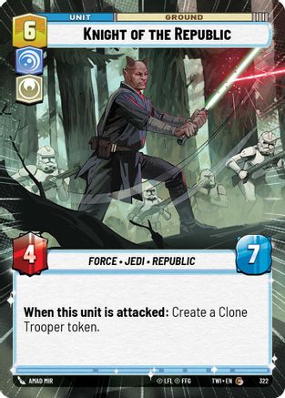 Image of Knight of the Republic (Hyperspace) (322) - Twilight of the Republic Foil