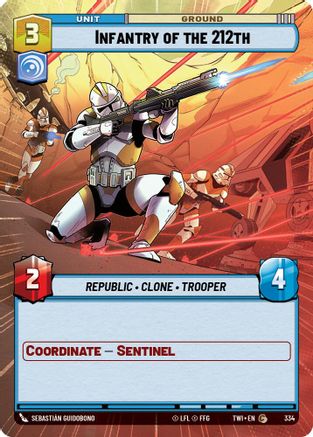 Image of Infantry of the 212th (Hyperspace) (334) - Twilight of the Republic Foil