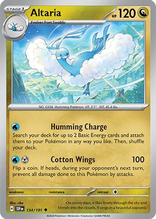 Image of Altaria 134/191  SV08 Surging Sparks - Uncommon