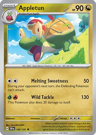 Image of Appletun 140/191  - Reverse Holofoil SV08 Surging Sparks - Uncommon
