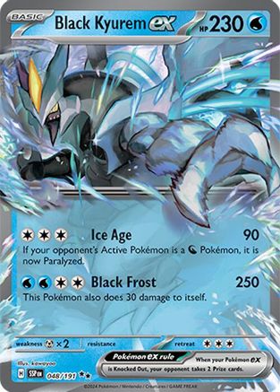 Image of Black Kyurem ex 048/191  - Holofoil SV08 Surging Sparks - Double Rare
