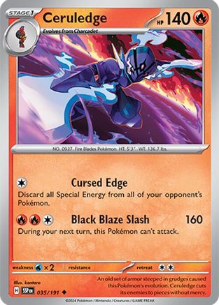 Image of Ceruledge 035/191  SV08 Surging Sparks - Uncommon