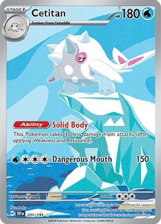Image of Cetitan 201/191  - Holofoil SV08 Surging Sparks - Illustration Rare