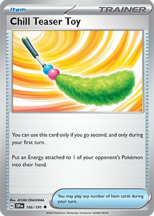 Image of Chill Teaser Toy 166/191  - Reverse Holofoil SV08 Surging Sparks - Uncommon