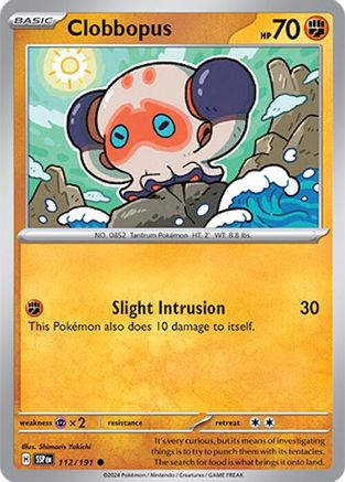 Image of Clobbopus 112/191  SV08 Surging Sparks - Common