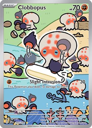 Image of Clobbopus 207/191  - Holofoil SV08 Surging Sparks - Illustration Rare