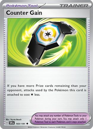 Image of Counter Gain 169/191  SV08 Surging Sparks - Uncommon