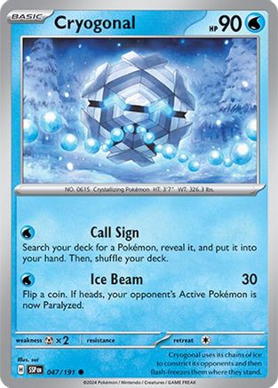 Image of Cryogonal 047/191  SV08 Surging Sparks - Common