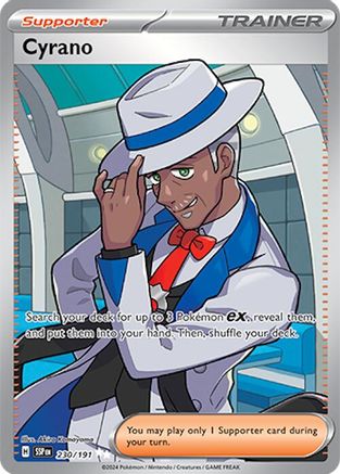 Image of Cyrano 230/191  - Holofoil SV08 Surging Sparks - Ultra Rare