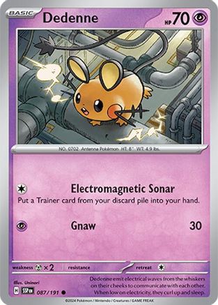 Image of Dedenne 087/191  SV08 Surging Sparks - Common