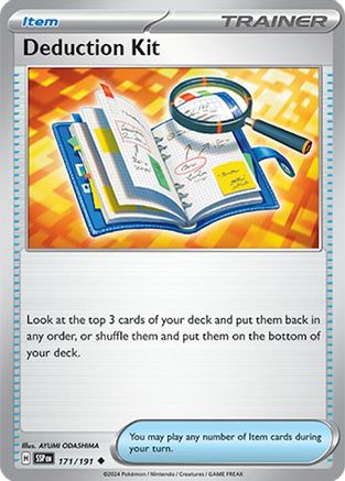 Image of Deduction Kit 171/191  SV08 Surging Sparks - Uncommon
