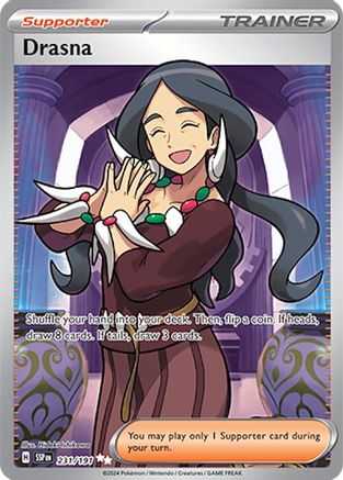Image of Drasna 231/191  - Holofoil SV08 Surging Sparks - Ultra Rare