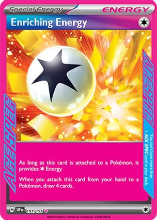 Image of Enriching Energy 191/191  - Holofoil SV08 Surging Sparks - ACE SPEC Rare