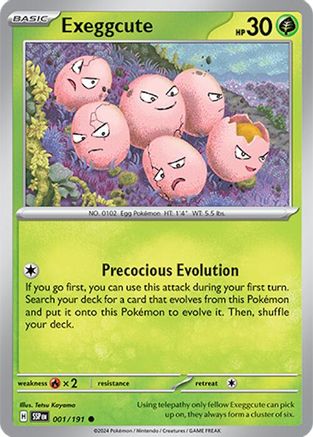 Image of Exeggcute 001/191  SV08 Surging Sparks - Common