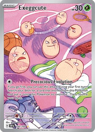 Image of Exeggcute 192/191  - Holofoil SV08 Surging Sparks - Illustration Rare