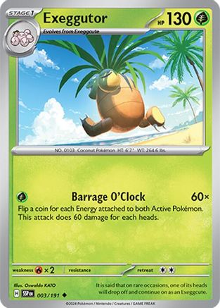 Image of Exeggutor 003/191  SV08 Surging Sparks - Uncommon