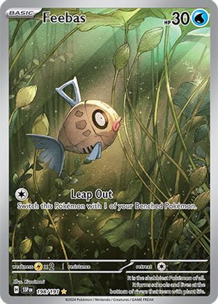 Image of Feebas 198/191  - Holofoil SV08 Surging Sparks - Illustration Rare