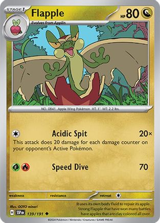 Image of Flapple 139/191  SV08 Surging Sparks - Uncommon