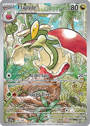 Image of Flapple 210/191  - Holofoil SV08 Surging Sparks - Illustration Rare