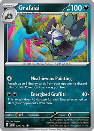 Image of Grafaiai 121/191  - Reverse Holofoil SV08 Surging Sparks - Uncommon