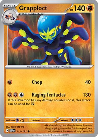 Image of Grapploct 113/191  SV08 Surging Sparks - Common