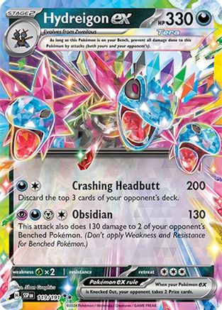 Image of Hydreigon ex 119/191  - Holofoil SV08 Surging Sparks - Double Rare