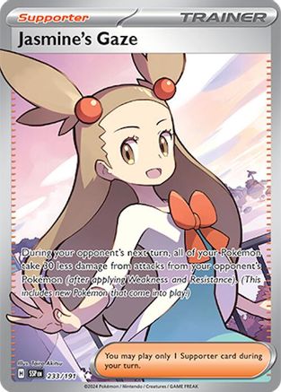 Image of Jasmine's Gaze 233/191  - Holofoil SV08 Surging Sparks - Ultra Rare