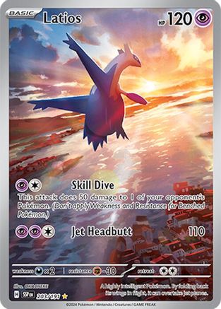 Image of Latios 203/191  - Holofoil SV08 Surging Sparks - Illustration Rare