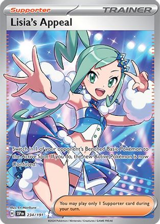 Image of Lisia's Appeal 234/191  - Holofoil SV08 Surging Sparks - Ultra Rare