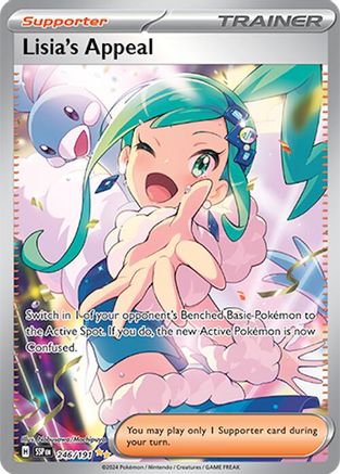 Image of Lisia's Appeal 246/191  - Holofoil SV08 Surging Sparks - Special Illustration Rare