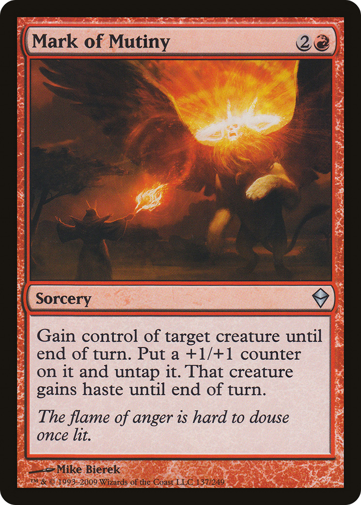 Image of Mark of Mutiny (ZEN-137) - Zendikar Foil